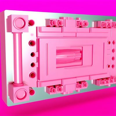 Molde de inyección rosa de fácil limpieza y óptima funcionalidad