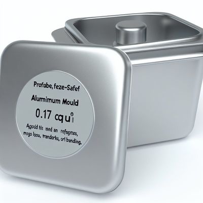 0.17 Molde de producto de aluminio cúbico para congelador seguro y duradero